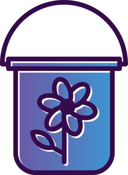 Bucket Vector Icon Design