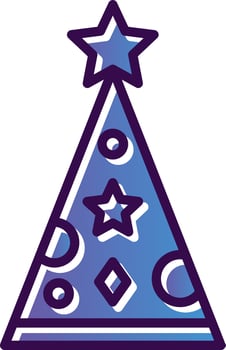 Party Hat Vector Icon Design