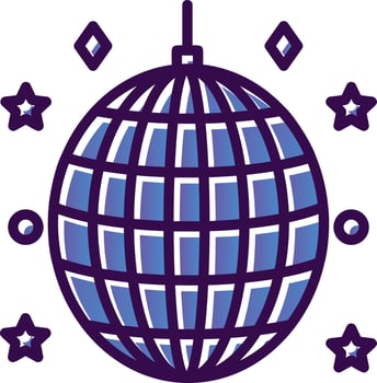 Disco Ball Vector Icon Design