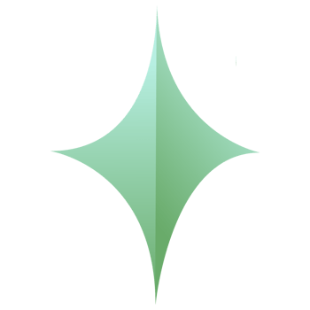Gradient Green Star png