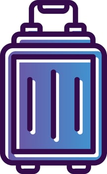 Luggage Vector Icon Design