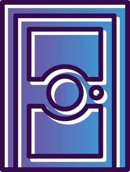 Door Vector Icon Design