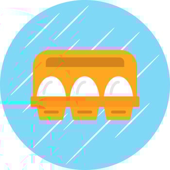 Egg Carton Vector Icon Design