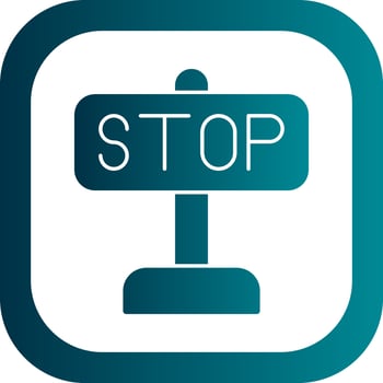 Stop Vector Icon Design
