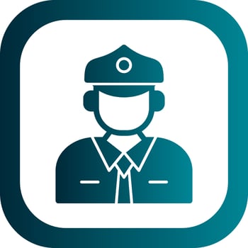 Taxi Driver Vector Icon Design