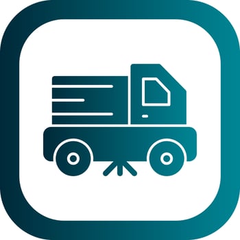 Street Sweeper Vector Icon Design