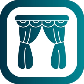 Curtain Vector Icon Design