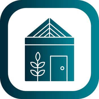 Greenhouse Vector Icon Design
