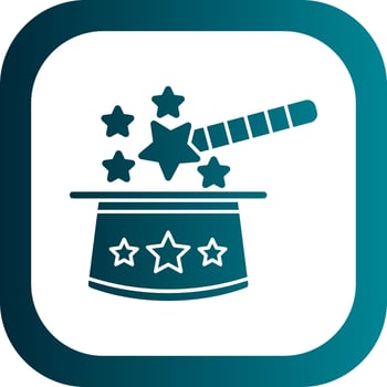 Magic Trick Vector Icon Design