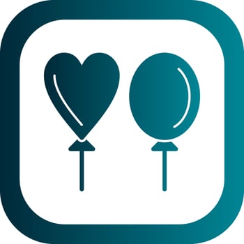 Balloons Vector Icon Design