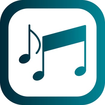 Musical Notes Vector Icon Design