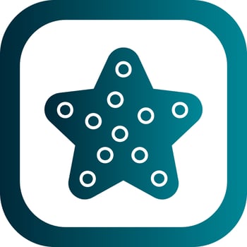Starfish Vector Icon Design