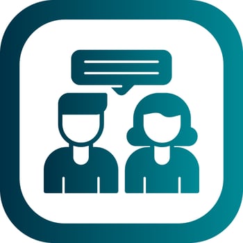 Interview Vector Icon Design