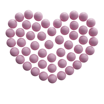 3d heart. 3d render. png