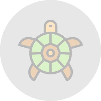 Turtle Vector Icon Design