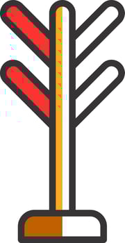 Coat Rack Vector Icon Design