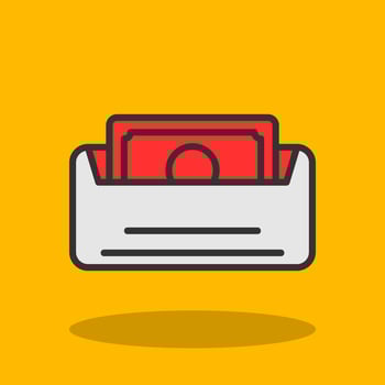 Salary Vector Icon Design