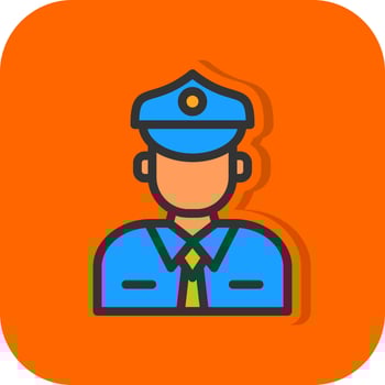 Taxi Driver Vector Icon Design