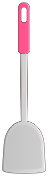 Steel Serving Spatula ilustration png