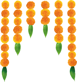 Toran marigold decoration diwali karwa choth indian festivals png