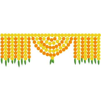 Toran marigold decoration diwali karwa choth indian festivals png