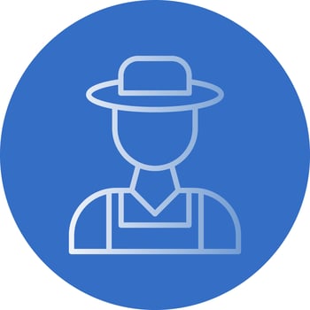 Farmer Vector Icon Design