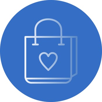 Shopping Bag Vector Icon Design