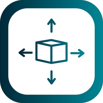 3d Model Vector Icon Design