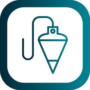 Plumb Bob Vector Icon Design