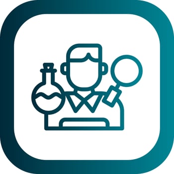 Researcher Vector Icon Design
