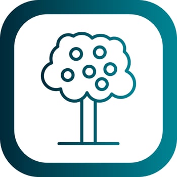 Orchard Vector Icon Design