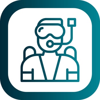 Diving Vector Icon Design