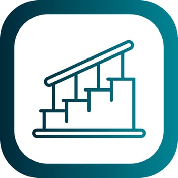 Stairs Vector Icon Design