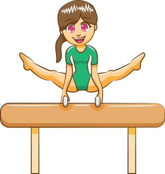 Gymnastic png graphic clipart design