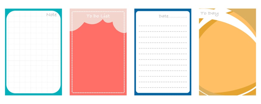 Note paper vector