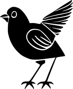 vector illustration of bird shape