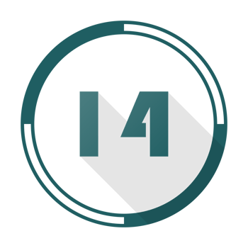 Bullet with number 14 png