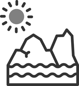 Glacier Vector Icon