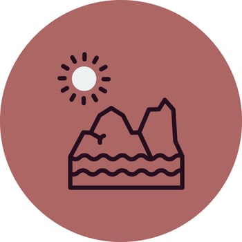 Glacier Vector Icon