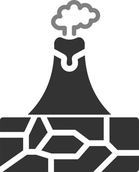 Volcano Vector Icon