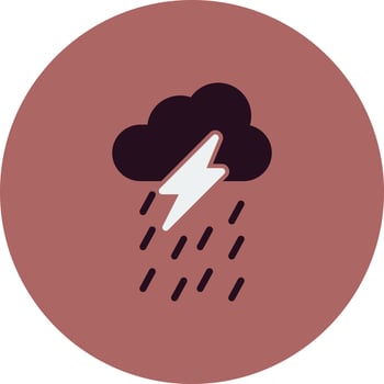 Thunderstorm Vector Icon