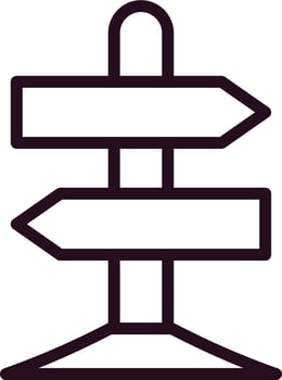 Sign Post Vector Icon