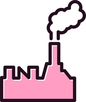 Oil Refinery Vector Icon