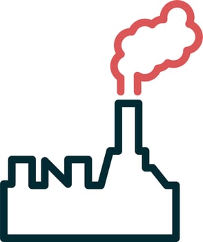 Oil Refinery Vector Icon