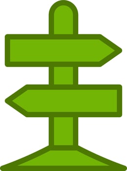 Sign Post Vector Icon