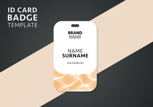 Modern and clean business id card template. professional id card design template vector