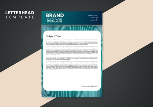 Corporate Business Letterhead, Elegant and minimalist style letterhead template design vector