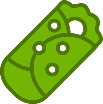 Burrito Vector Icon