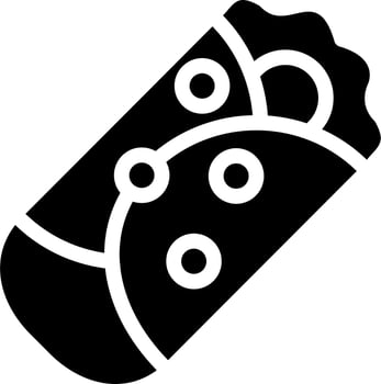 Burrito Vector Icon