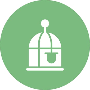 Bird Cage Vector Icon